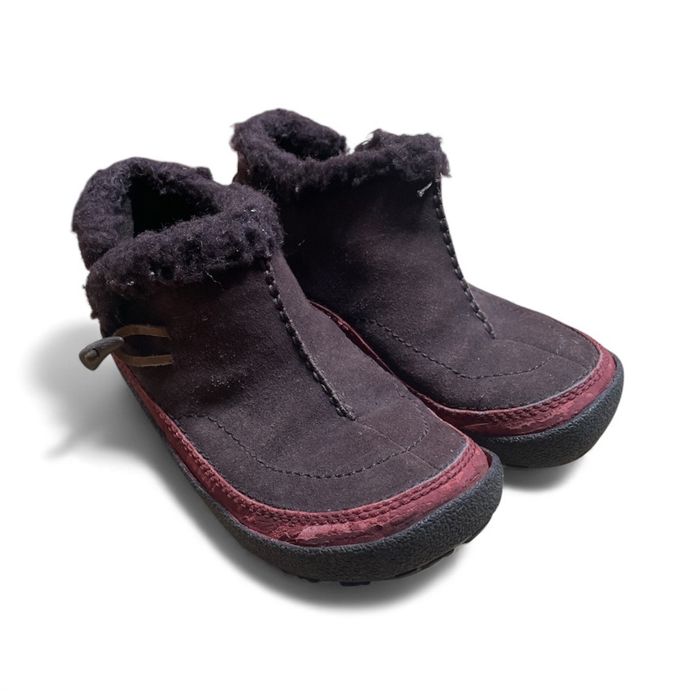Merrell Spirit Tibet Low Kids Dark Brown Suede Winter Ankle Boots US 2.5